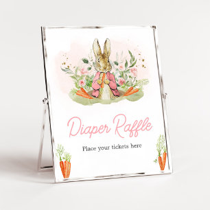 Pink Peter Rabbit Kinderduschmaschine Windelwanne Poster