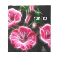 Pink Petunia Esoteric Floral Notepad