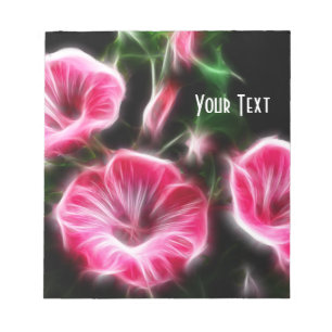 Pink Petunia Esoteric Floral Notepad Notizblock