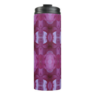 Pink Petunia Ikat Thermosbecher