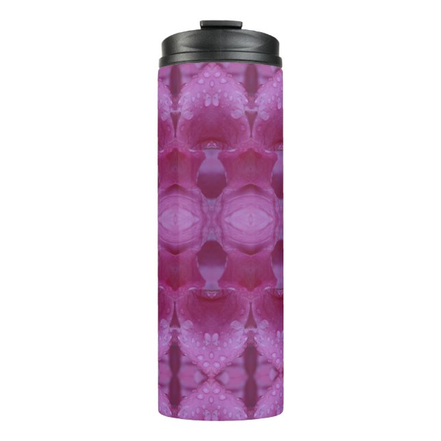Pink Petunia Ikat Too Thermosbecher (Vorderseite)