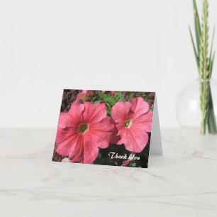 Pink Petunias Dankeskarte