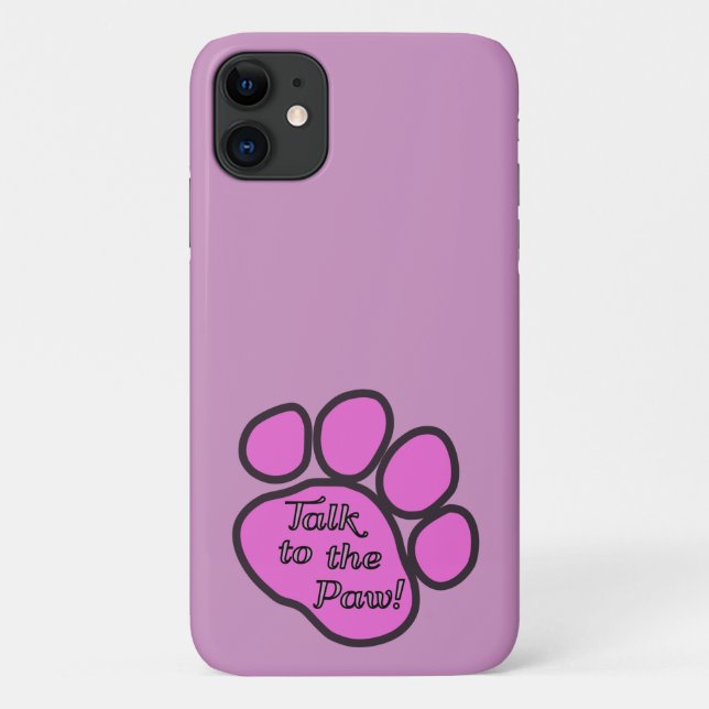 Pink Pfote, Hundekuh, Tierpfau, Sprechen Sie mit d Case-Mate iPhone Hülle (Rückseite)