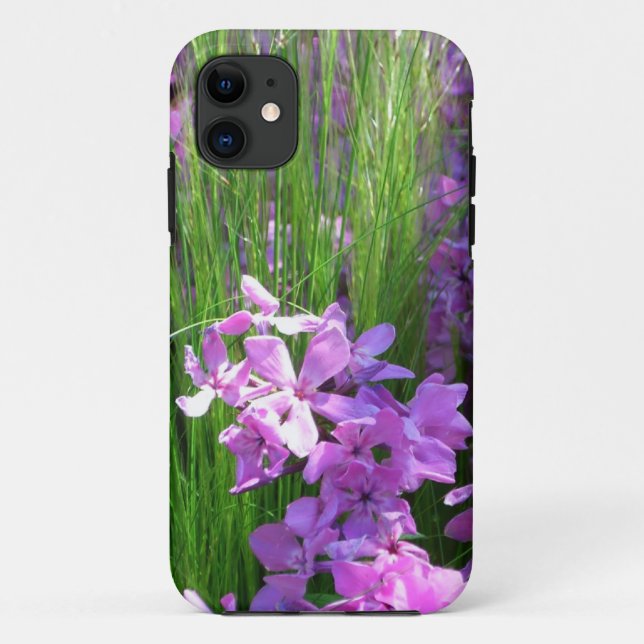 Pink Phlox und Gras Sommer Blüten Case-Mate iPhone Hülle (Rückseite)