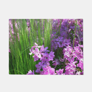 Pink Phlox und Gras Sommer Blüten Fußmatte