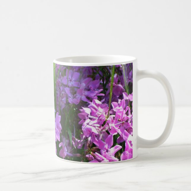 Pink Phlox und Gras Sommer Blüten Tasse (Rechts)