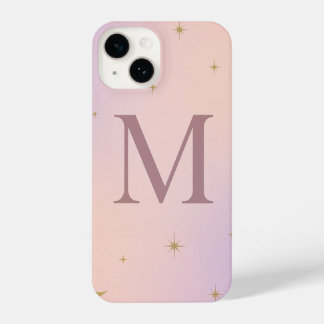 💖 Pink Phone Case with Big Yellow “M” & Stars  iPhone 14 Hülle
