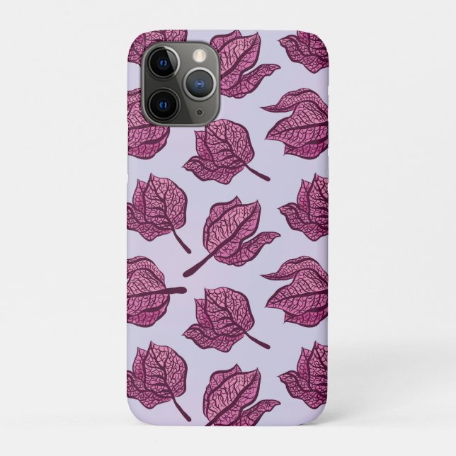 Pink Physalis Blume Muster Pastel Botanisch Case-Mate iPhone Hülle (Rückseite)