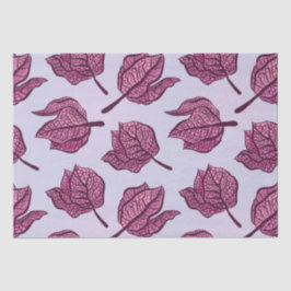 Pink Physalis Blume Muster Pastel Botanisch Seidenpapier