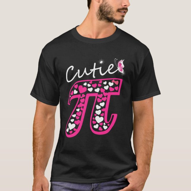 Pink Pi Day  Women girls Math Teacher Cutie Pi T-Shirt (Vorderseite)