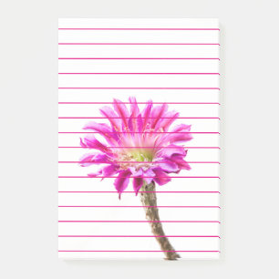 Pink Piazza Kaktus Blume in Blüte Post-it Klebezettel