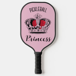 Pink Pickleball Princess Crown Personalisiert Schläger