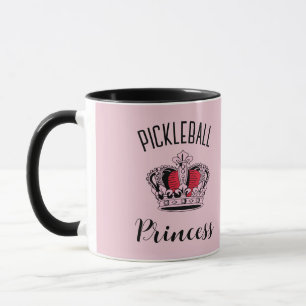 Pink Pickleball Princess Crown Tasse