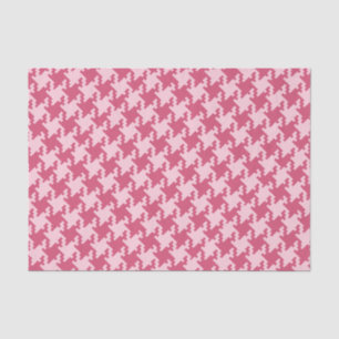 Pink Pied-De-Poule-Muster - Benutzerdefinierter Hi Seidenpapier