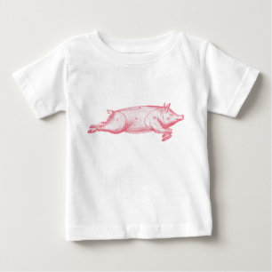 Pink Pig Baby T-shirt