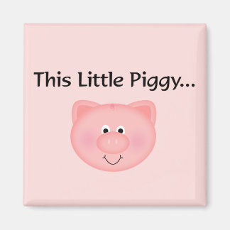 Pink Pig Dieses kleine Schwein Magnet