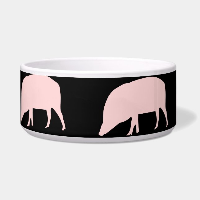 Pink Pig Dog Bowl Napf (Links)
