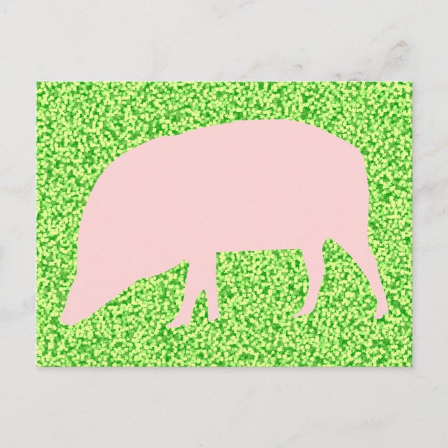 Pink Pig Postkarte (Vorderseite)