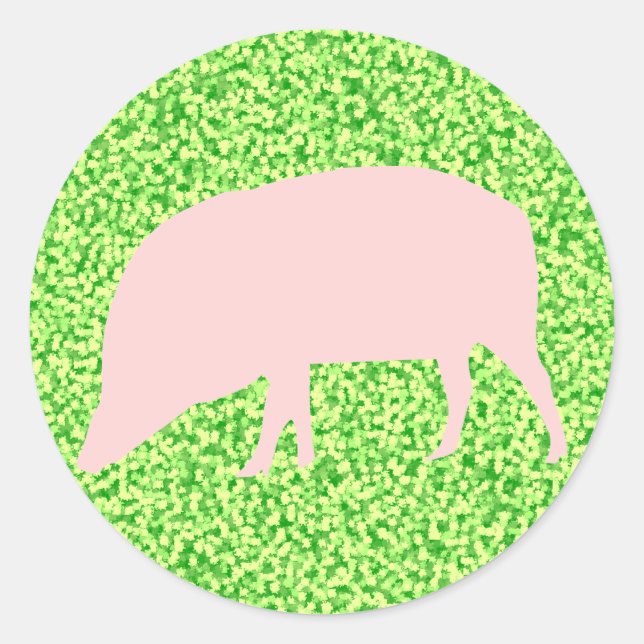 Pink Pig Sticker (Vorderseite)
