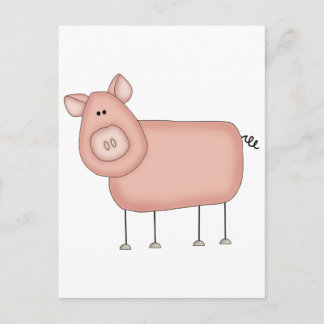 Pink Pig T - Shirt und Geschenke Postkarte