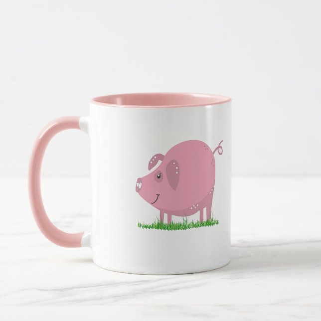 Pink Pig Tasse (Links)