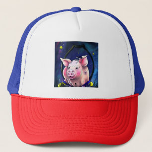 Pink Pig Truckerkappe