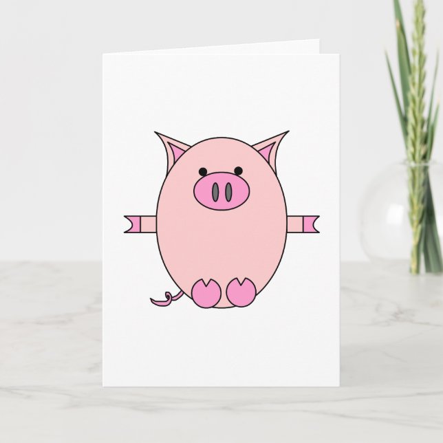 Pink Piggy Power Karte (Vorderseite)
