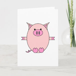 Pink Piggy Power Karte