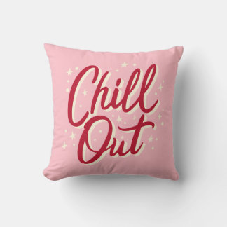 Pink Pillow positives Manifest Zitat mit Worten Kissen