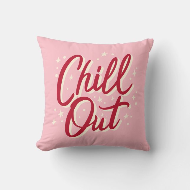 Pink Pillow positives Manifest Zitat mit Worten Kissen (Vorderseite)
