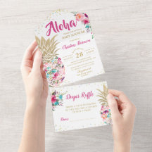 Pink Pineapa Bläserndusche & Windelwanne