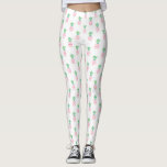 Pink Pineapples Muster Leggings<br><div class="desc">Girly und chic Obstmuster.</div>