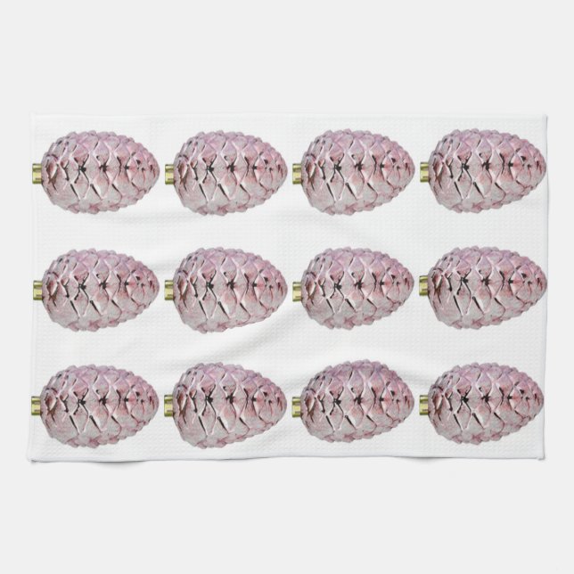Pink Pinecones Küchentuch (Horizontal)