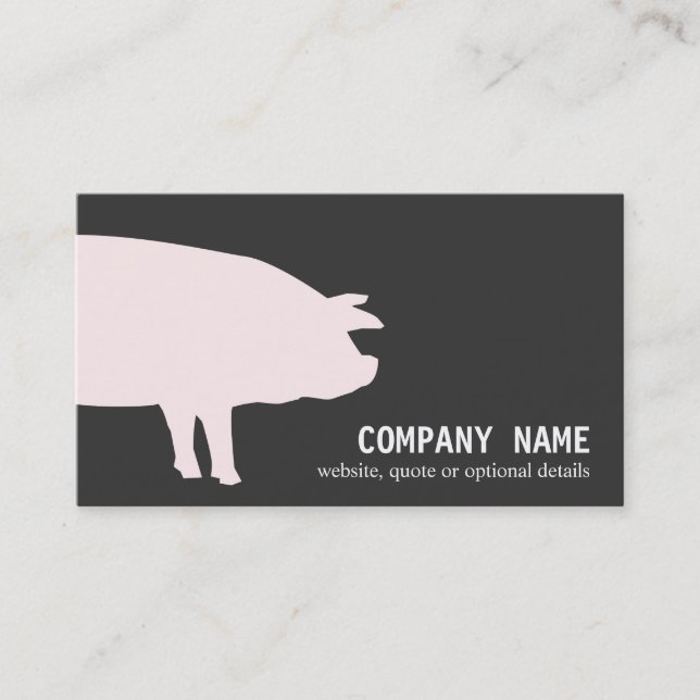Pink Pink Business Card Visitenkarte (Vorderseite)