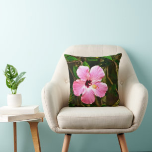 "PINK PINK HIBISKUS DECORATIVE ACCENT PILLOW" KISSEN