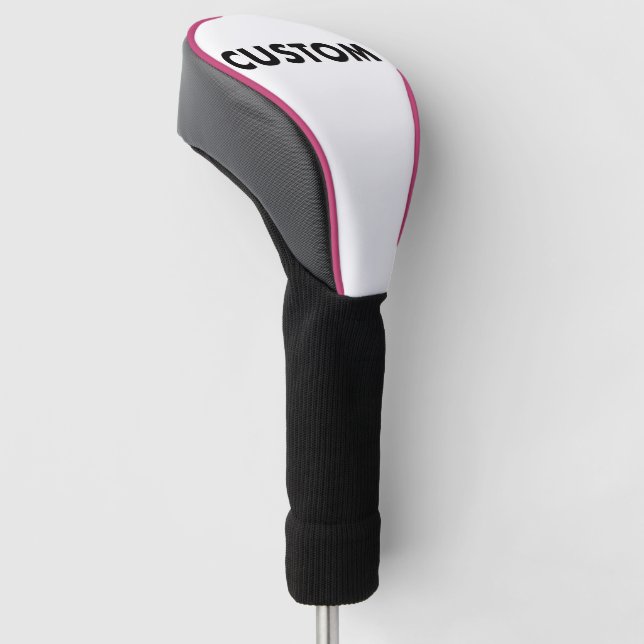 PINK Piping Custom Golf Driver Headcover Blank (angewinkelt)