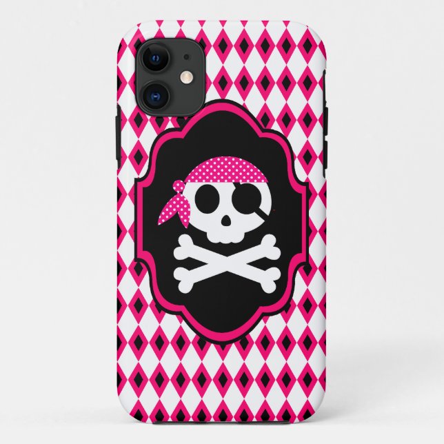 Pink Pirate Goth Phone Case (Rückseite)