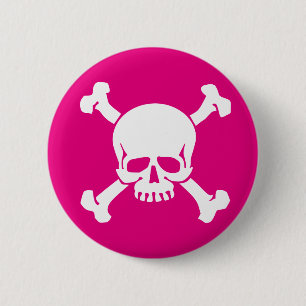 Pink Pirate, Skull und Crossbones Button
