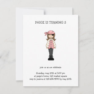 Pink Pirates ・ Pirate Girl #4 Einladung