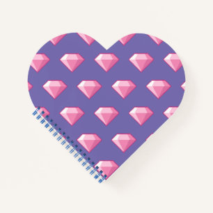 Pink Pixel Diamond Notizbuch
