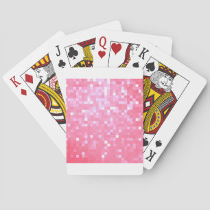 Pink Pixel Sparkle Spielkarten