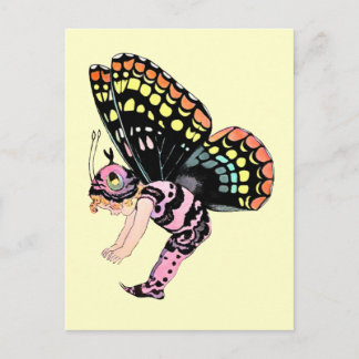 Pink Pixie Fairy Postkarte