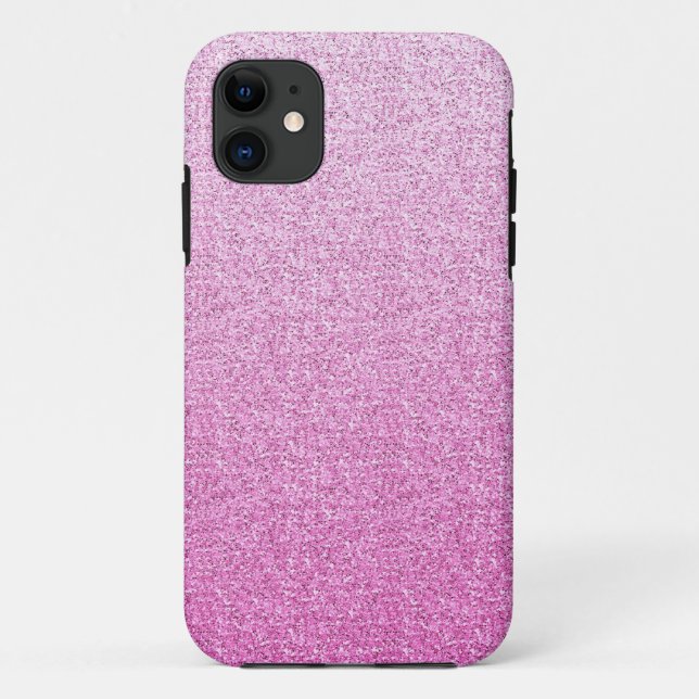 Pink Pizzazz Imitate Glitzer Case-Mate iPhone Hülle (Rückseite)
