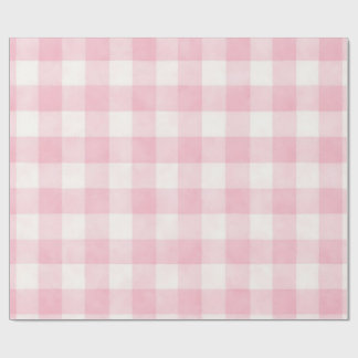 Pink Plaid  Geschenkpapier