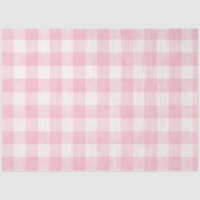 Pink Plaid  Seidenpapier (Vorderseite)