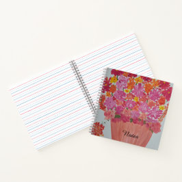 Pink Planter floral designtes Notebook Notizbuch