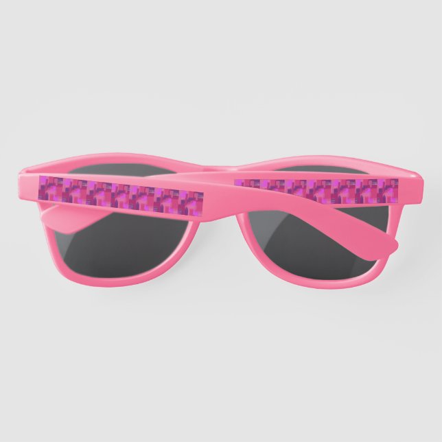 Pink Plastic Sonnenbrille (Rückseite)