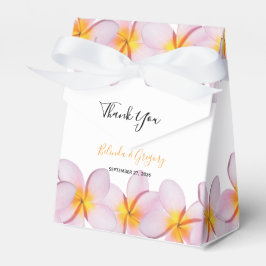 Pink Plumeria Frangipani Wedding Geschenkschachtel