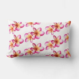 Pink Plumeria Throw Kissen