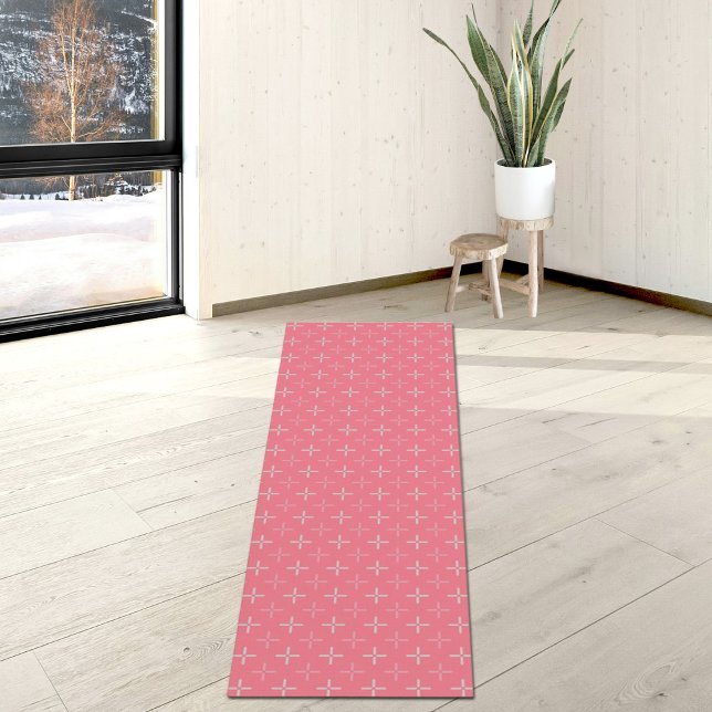 Pink Plus Muster Yoga Mat Yogamatte (Von Creator hochgeladen)